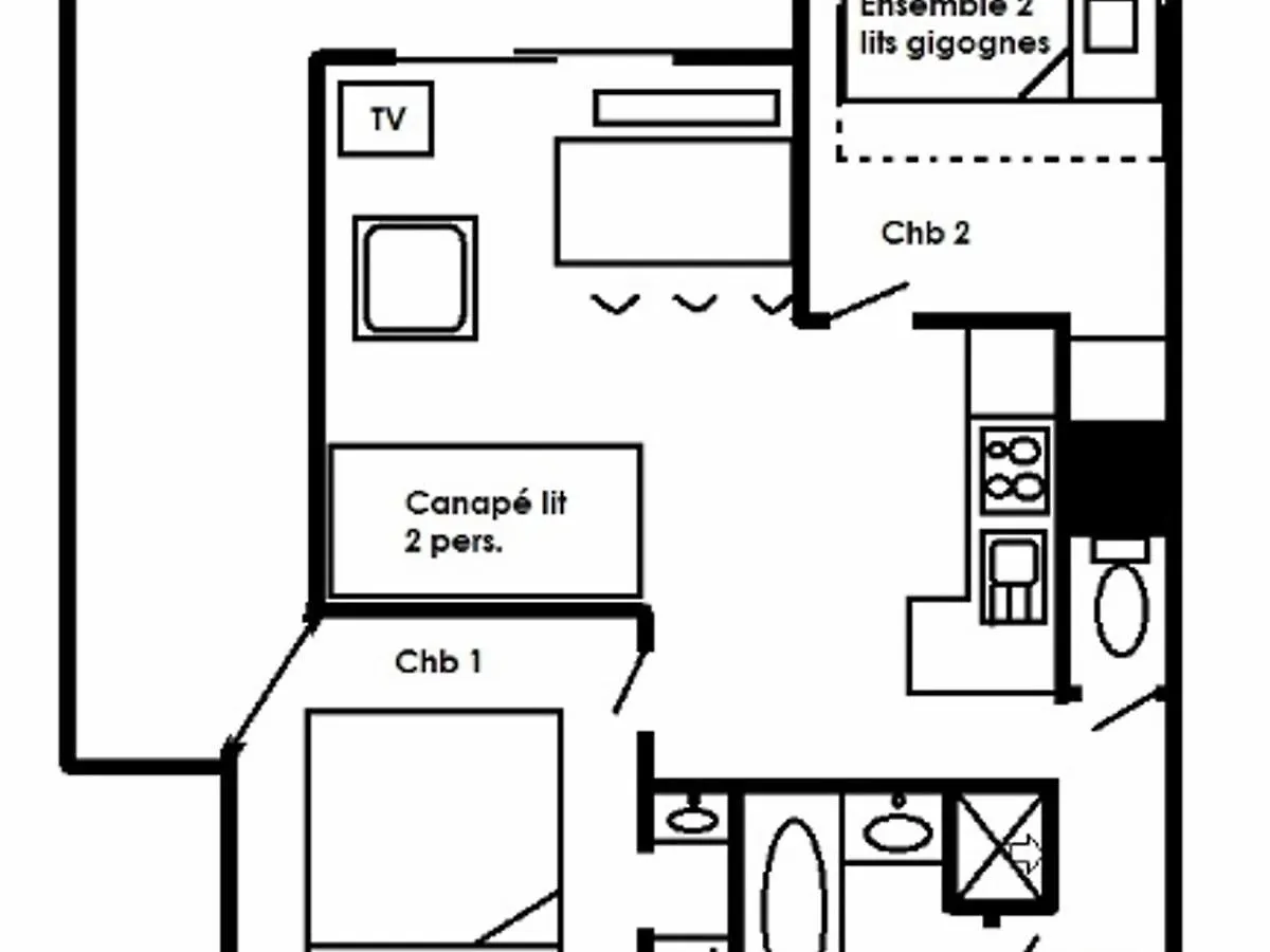 Appartement 3 Pieces 6 Pers A Meribel Village, Pied Des Pistes, Balcon, Piscine Chauffee - Fr-1-411-602 Les Allues